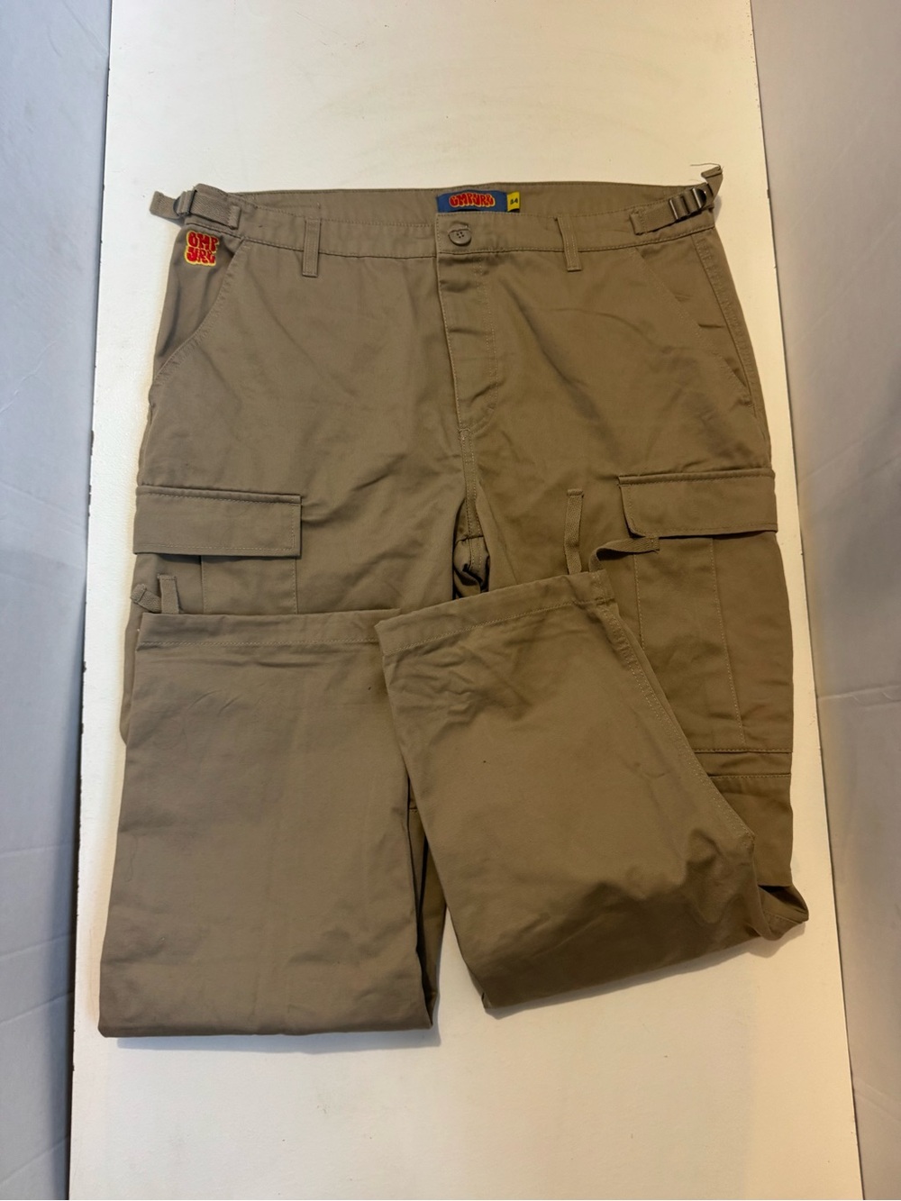 Vtg Empyre Cargo Baggy Pants Tagged Men's 34 Khaki Color